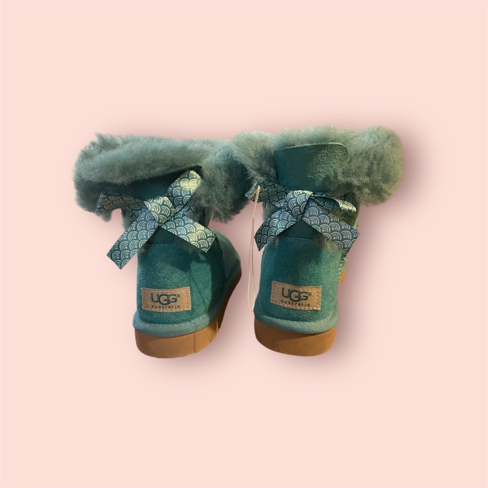 Teal green Bailey bow  UGG boots